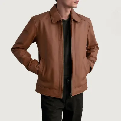 Inferno Brown Leather Jacket